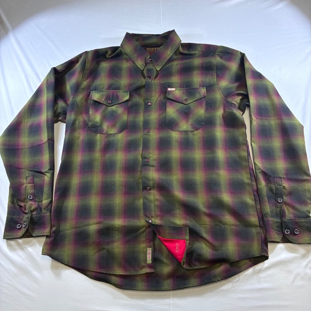 Dixxon Flannel Co The Freddy Nightmare on Elm Street Plaid Shirt Mens 2XT Tall